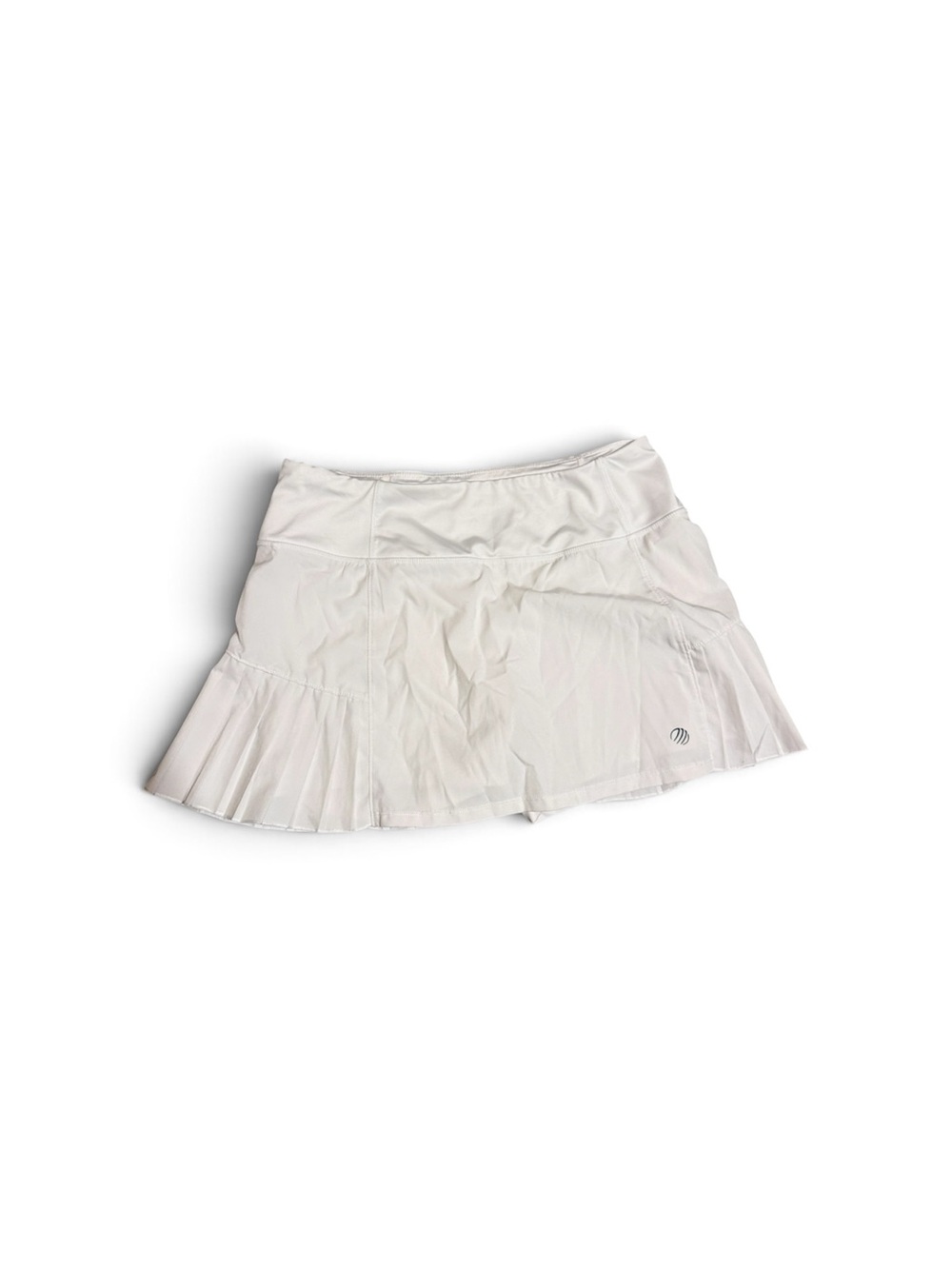 MPG White Pleated Tennis Skort